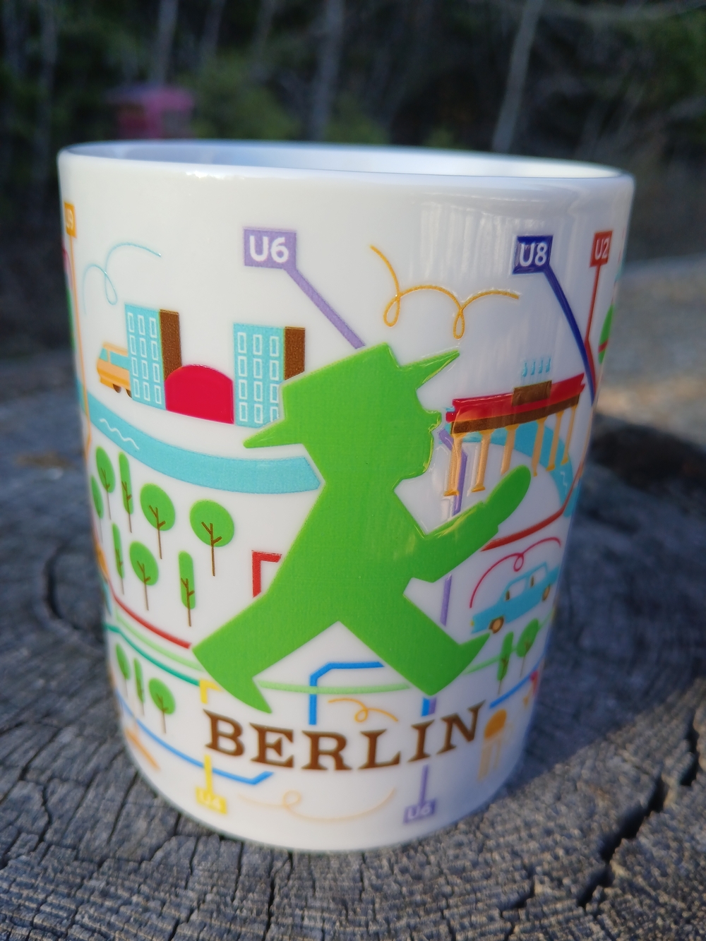Berlin Ampelmann Early Riser Ceramic Mug  Souvenir Cup Collector RARE